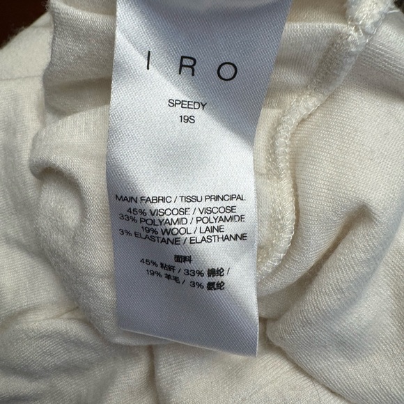 IRO Speedy Scoop-Neck Tee With Dress Braided Details - Picture 9 of 9